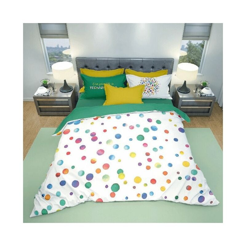Juego de funda nordica Technicolor - Geometrico, doble - con funda nordica, funda de almohada - para la cama - Multicolor en Algodon, 250 x 200 cm
Juego de funda nordica Technicolor - Geometrico, doble - con funda nordica, funda de almohada - para la cama - Multicolor en Algodon, 250 x 200 cm