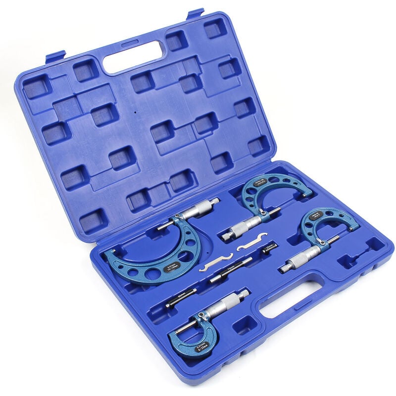 Set herramientas micrométricas 0-100 mm Calibrador Micrómetro con trinquete Instrumentos medición
Set herramientas micrométricas 0-100 mm Calibrador Micrómetro con trinquete Instrumentos medición