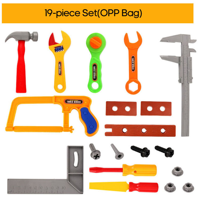 Juego de herramientas para ninos, juguetes educativos para regalo de ninos,Juego de 19 piezas, bolsa OPP
Juego de herramientas para ninos, juguetes educativos para regalo de ninos,Juego de 19 piezas, bolsa OPP