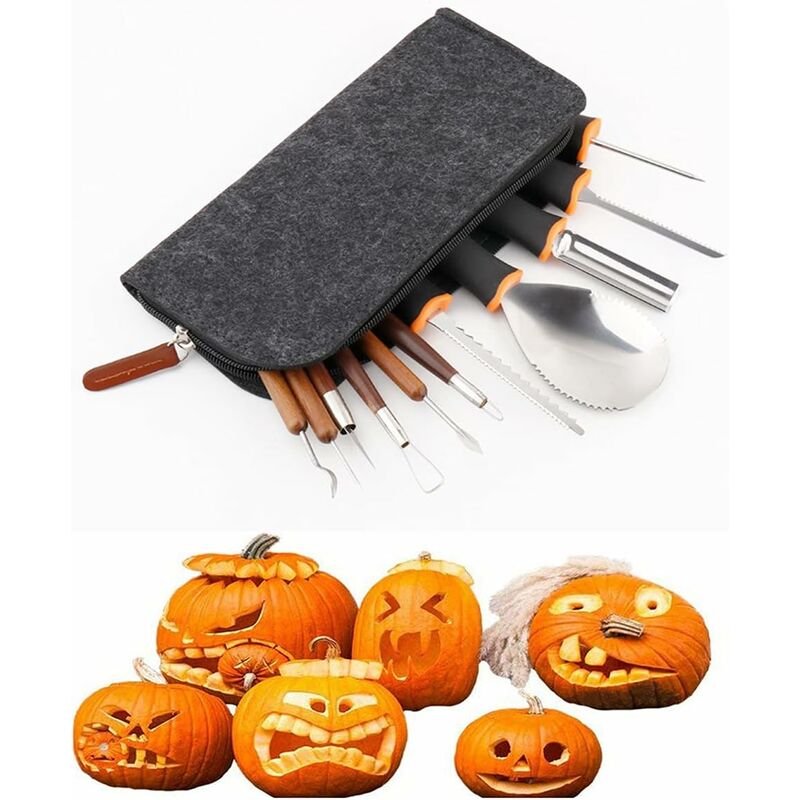 Juego De Herramientas para Tallar Calabazas De Halloween, 12 Piezas De Herramientas Profesionales De Acero Inoxidable para Tallar con Bolsa para
Juego De Herramientas para Tallar Calabazas De Halloween, 12 Piezas De Herramientas Profesionales De Acero Inoxidable para Tallar con Bolsa para