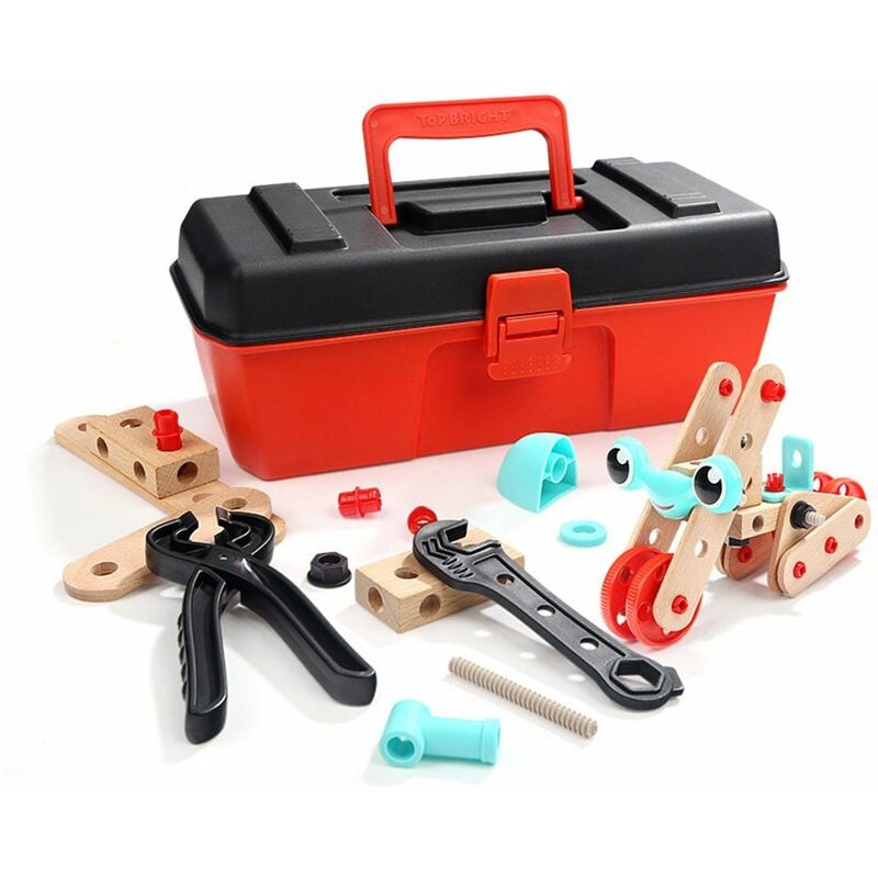 Juego de juguetes de construccion TOP BRIGHT para ninos Juego de construccion educativo creativo de bricolaje Juego de herramientas de madera para
Juego de juguetes de construccion TOP BRIGHT para ninos Juego de construccion educativo creativo de bricolaje Juego de herramientas de madera para