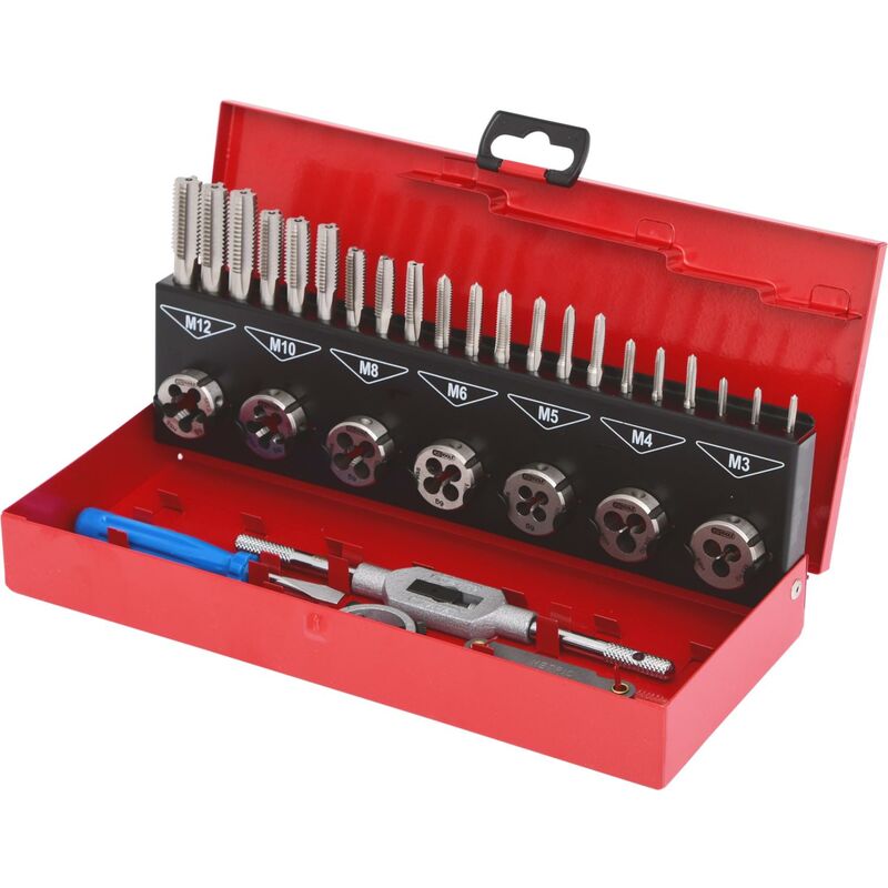 Kstools - KS TOOLS Juego de herramientas de roscado y aterrajado HSS en casete industrial, 32 pzs
Kstools - KS TOOLS Juego de herramientas de roscado y aterrajado HSS en casete industrial, 32 pzs
