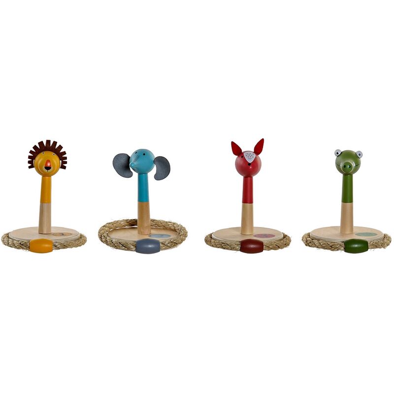 Juego de Madera DKD Home Decor Madera (4 pcs) (12 x 12 x 14 cm)