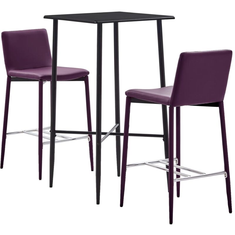 vidaXL Juego de Mesa Alta y Taburetes Cuero Sintético 3 Piezas Morado - Púrpura
vidaXL Juego de Mesa Alta y Taburetes Cuero Sintético 3 Piezas Morado - Púrpura
