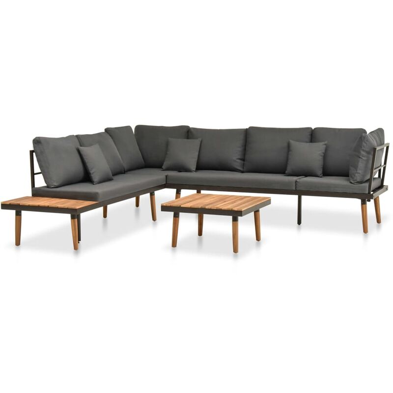 Rogal Home&Deco Muebles de jardín 4 piezas con cojines madera maciza acacia
Rogal Home&Deco Muebles de jardín 4 piezas con cojines madera maciza acacia