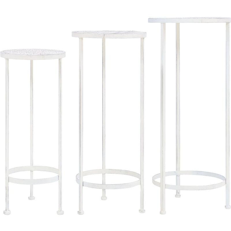 Juego de soportes de planta 3 pzas estilo vintage metal blanco - Blanco - Vidaxl
Juego de soportes de planta 3 pzas estilo vintage metal blanco - Blanco - Vidaxl