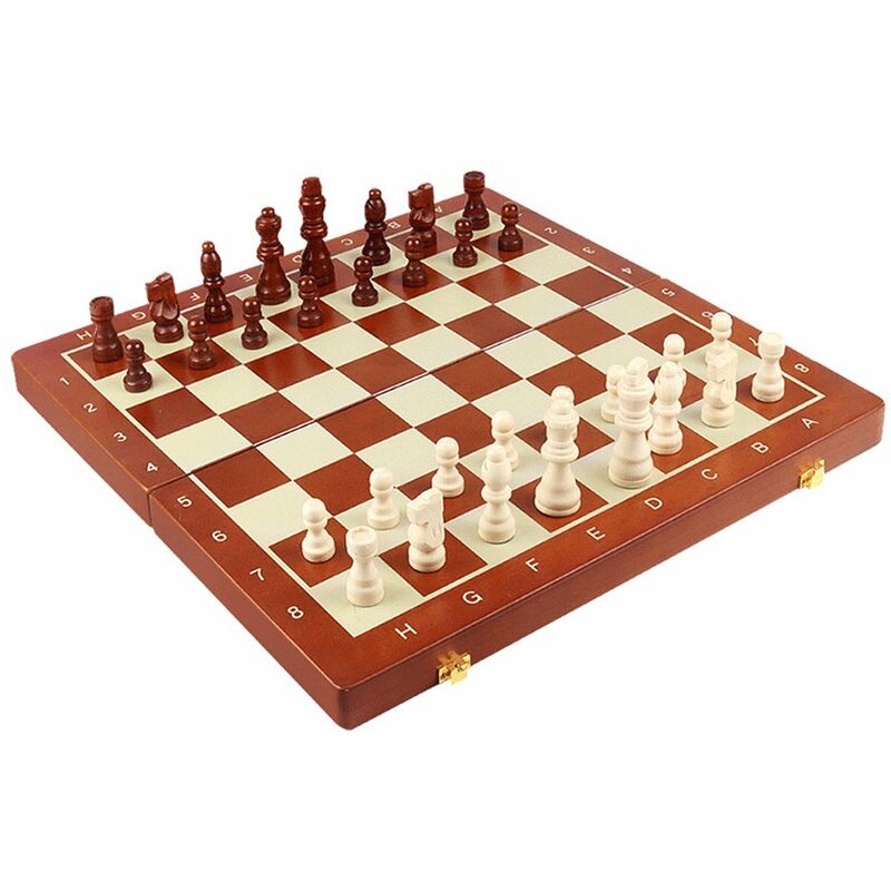 Happyshopping - Juego de tablero de ajedrez de madera magnética, ajedrez internacional, con piezas de ajedrez y ranuras de almacenamiento, 15,6 x
Happyshopping - Juego de tablero de ajedrez de madera magnética, ajedrez internacional, con piezas de ajedrez y ranuras de almacenamiento, 15,6 x