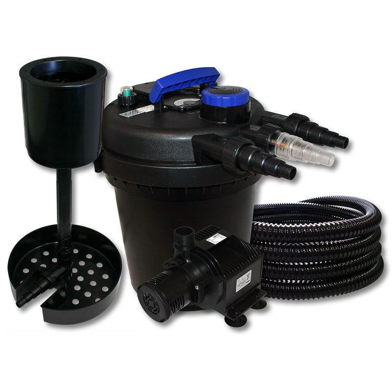Juego Filtro presión 6000l 11W UVC Clarificador Manguera 65W Bombeo Skimmer jardin
Juego Filtro presión 6000l 11W UVC Clarificador Manguera 65W Bombeo Skimmer jardin