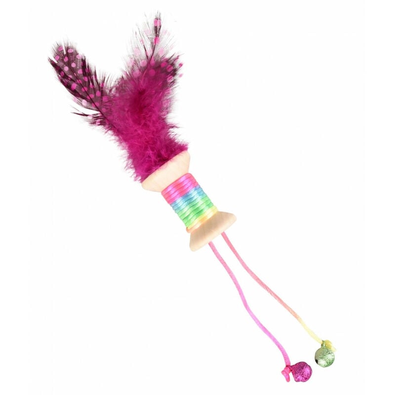 Flamingo Pet Products - Juguete 1 carrete de madera con pluma, campana. 18 x 3 cm. juguete para gatos. color aleatorio.
Flamingo Pet Products - Juguete 1 carrete de madera con pluma, campana. 18 x 3 cm. juguete para gatos. color aleatorio.