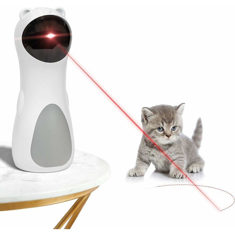 Abcrital - Juguete automático para gatos, Juguete láser interactivo para gatitos, Carga USB / Funciona con pilas, Colocación alta, 5 patrones
Abcrital - Juguete automático para gatos, Juguete láser interactivo para gatitos, Carga USB / Funciona con pilas, Colocación alta, 5 patrones