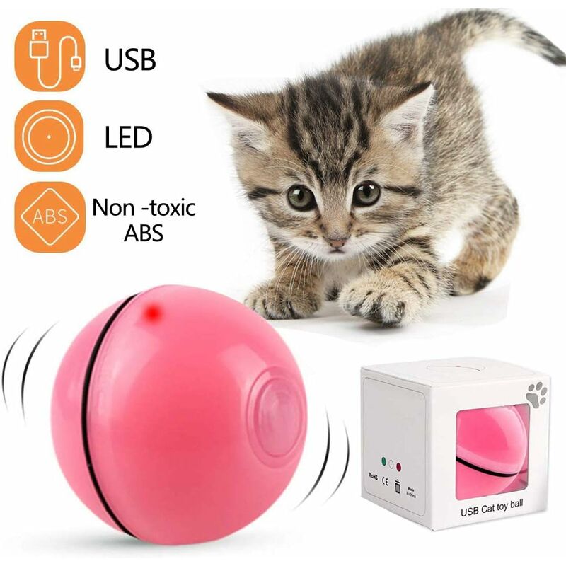 Abcrital - Juguete interactivo para gatos, bola giratoria de 360 grados, juguete de ejercicio LED con carga USB, bolas interactivas giratorias
Abcrital - Juguete interactivo para gatos, bola giratoria de 360 grados, juguete de ejercicio LED con carga USB, bolas interactivas giratorias