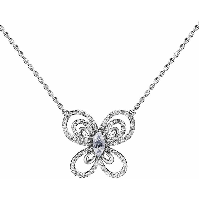 S925 Collar de cadena de plata de ley maciza The One Jewelry Zirconia en forma de mariposa de 18 pulgadas - Jure
S925 Collar de cadena de plata de ley maciza The One Jewelry Zirconia en forma de mariposa de 18 pulgadas - Jure