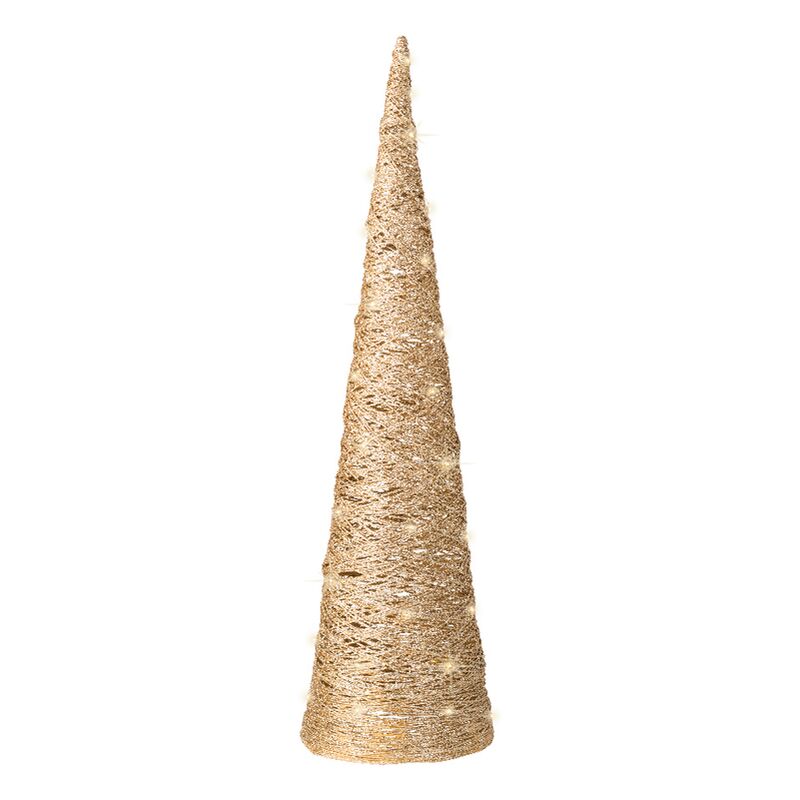 Kaemingk Decoración Cono Oro con Micro LED Altura 80 cm, 40 Luces Luz Cálida - Blanc chaud
Kaemingk Decoración Cono Oro con Micro LED Altura 80 cm, 40 Luces Luz Cálida - Blanc chaud