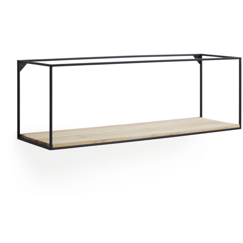 Estante de pared Elish 90 x 30 de madera de abeto y estructura de metal en negro - Kave Home
Estante de pared Elish 90 x 30 de madera de abeto y estructura de metal en negro - Kave Home
