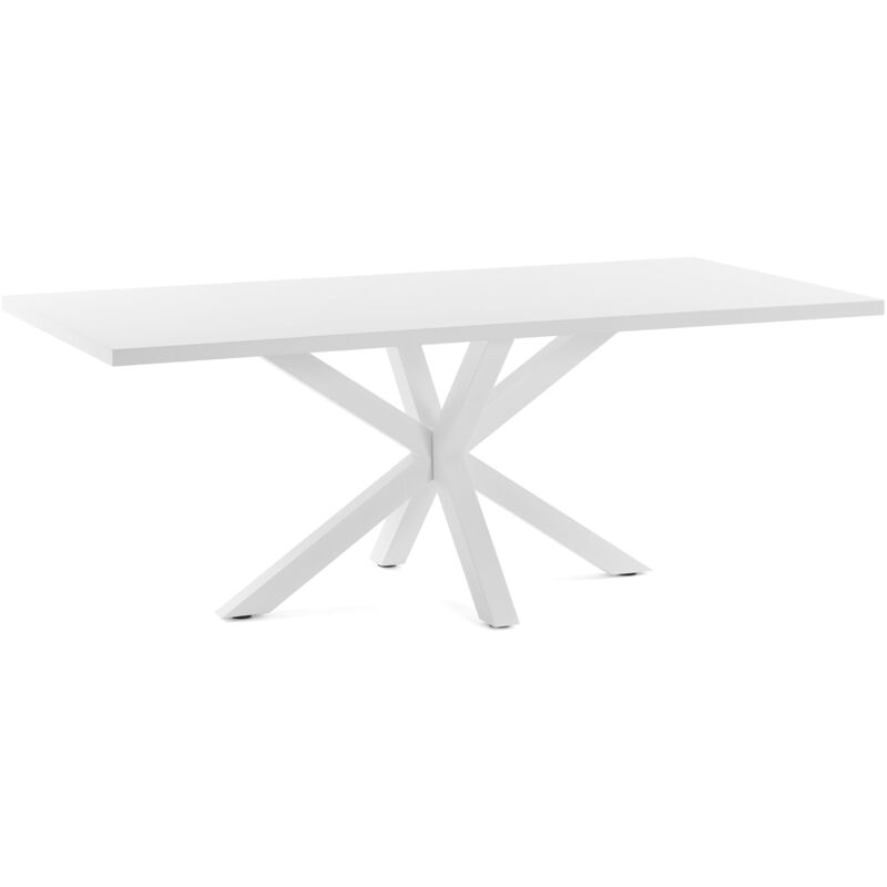 Kave Home - Mesa de comedor Argo rectangular 160 x 100 cm de melamina y patas de acero en blanco
Kave Home - Mesa de comedor Argo rectangular 160 x 100 cm de melamina y patas de acero en blanco