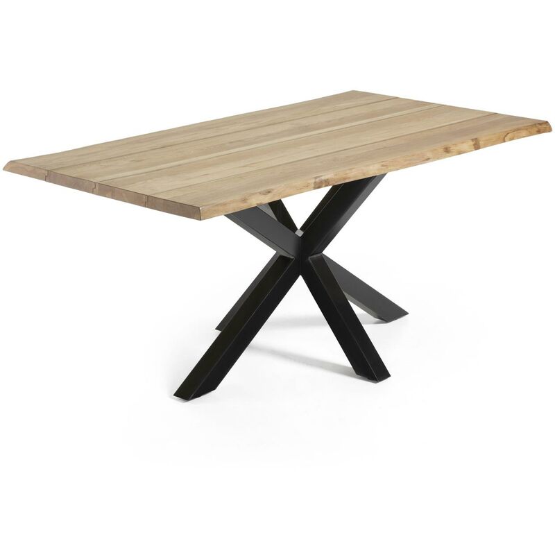 Kave Home - Mesa de comedor Argo rectangular 180 x 100 cm de madera de roble y patas de acero en negro
Kave Home - Mesa de comedor Argo rectangular 180 x 100 cm de madera de roble y patas de acero en negro