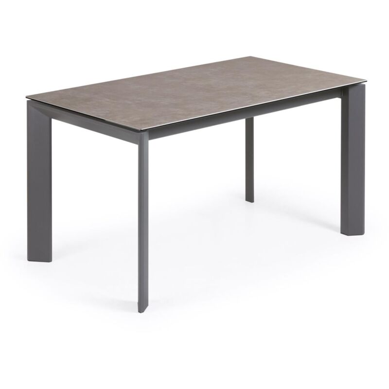 Kave Home - Mesa de comedor extensible Axis rectangular 120 (180) x 80 cm de porcelana Vulcano Ce con patas de acero en grafito
Kave Home - Mesa de comedor extensible Axis rectangular 120 (180) x 80 cm de porcelana Vulcano Ce con patas de acero en grafito