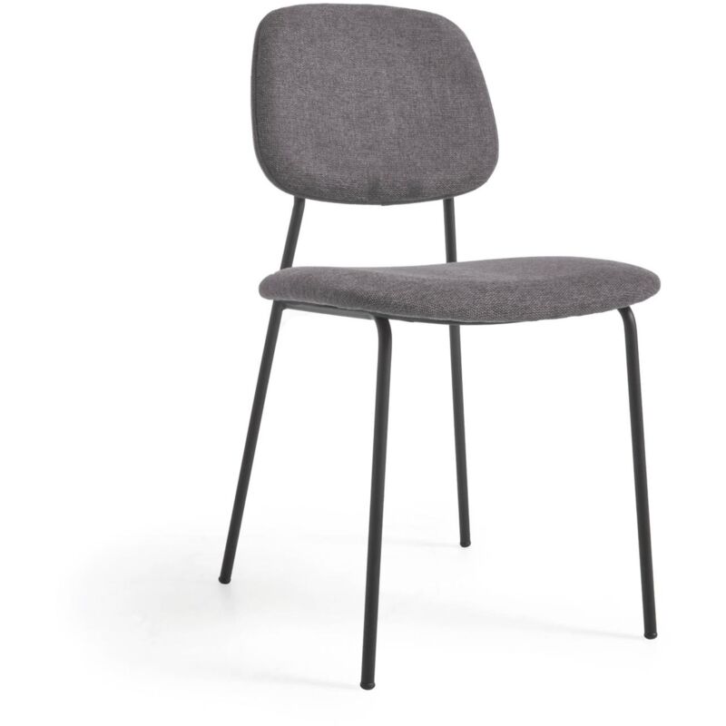 Kave Home - Silla Benilda gris oscuro, chapa de roble y acero con acabado negro
Kave Home - Silla Benilda gris oscuro, chapa de roble y acero con acabado negro