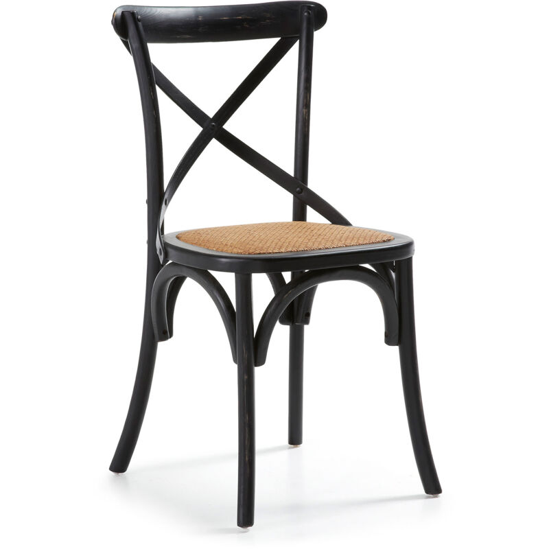 Silla de comedor Alsie negra de ratán con estructura de madera maciza de olmo - Kave Home
Silla de comedor Alsie negra de ratán con estructura de madera maciza de olmo - Kave Home