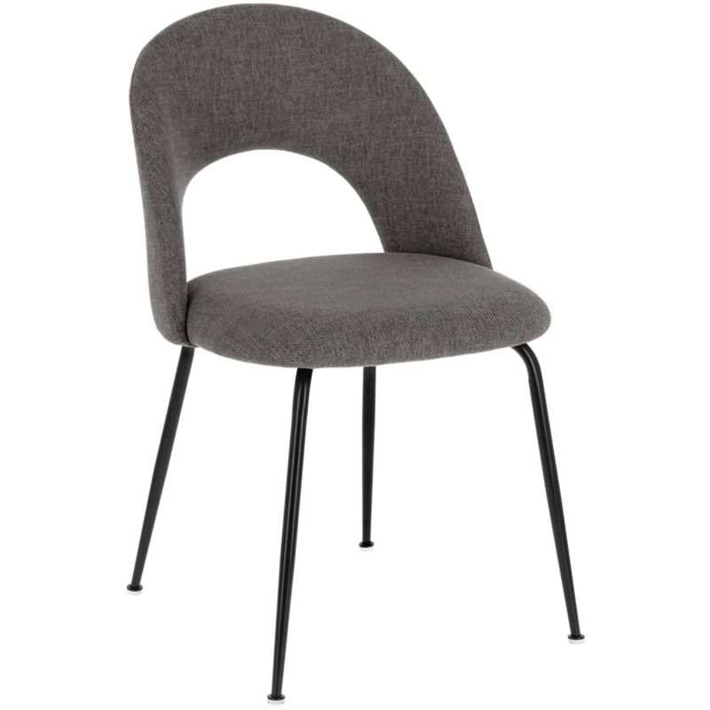 Silla de comedor Mahalia gris oscuro en tela antimanchas y patas de acero en negro - Kave Home
Silla de comedor Mahalia gris oscuro en tela antimanchas y patas de acero en negro - Kave Home