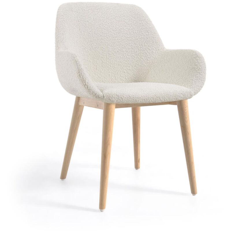 Kave Home - Silla Konna de borrego blanco y patas de chapa de fresno acabado natural
Kave Home - Silla Konna de borrego blanco y patas de chapa de fresno acabado natural