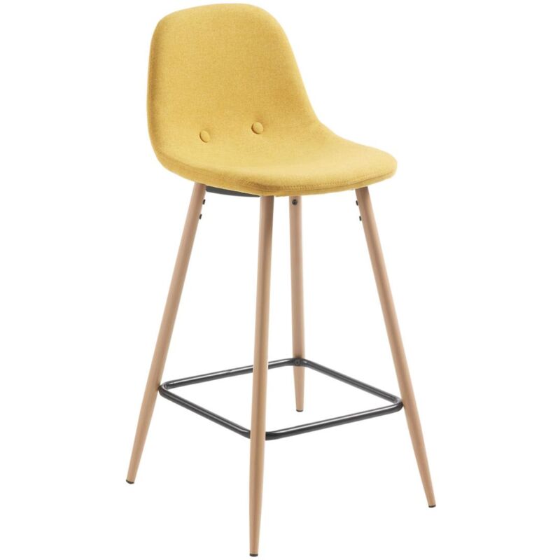 Taburete alto de bar Nolite mostaza 65 cm con respaldo y patas de acero efecto madera - Kave Home
Taburete alto de bar Nolite mostaza 65 cm con respaldo y patas de acero efecto madera - Kave Home