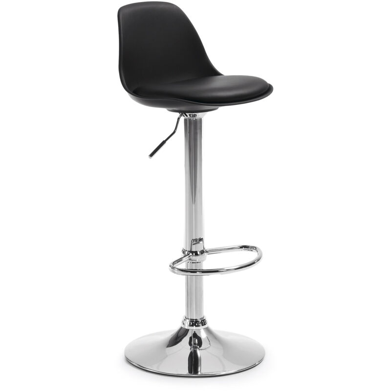 Taburete alto de bar Orlando-T negro de altura regulable 60-82 cm con respaldo, asiento tapizado en piel sintética y pie de acero - Kave Home
Taburete alto de bar Orlando-T negro de altura regulable 60-82 cm con respaldo, asiento tapizado en piel sintética y pie de acero - Kave Home