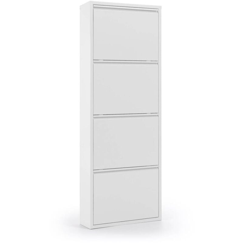 Zapatero Bogotá blanco de acero con 4 compartimentos para 12 pares de zapatos - Kave Home
Zapatero Bogotá blanco de acero con 4 compartimentos para 12 pares de zapatos - Kave Home