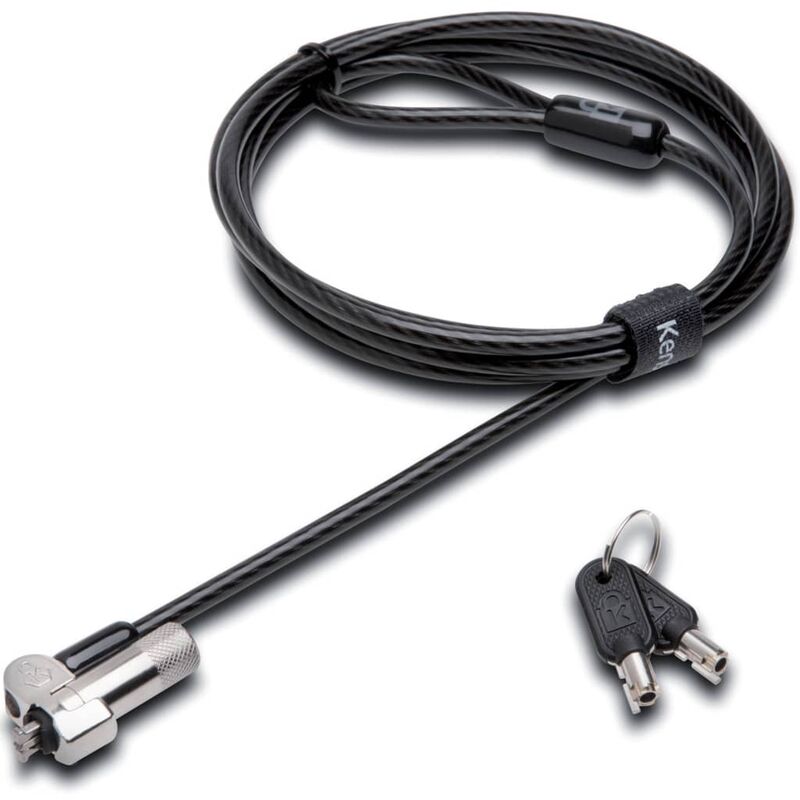 Candado con llave para ordenador portátil ultradelgado - Plateado - Kensington