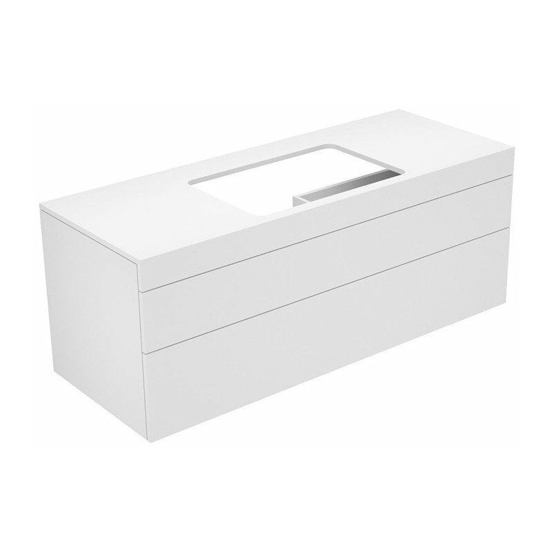 Mueble de baño EDITION 400 1400 x 546 x 535 mm, sin orificio para grifería blanco, vidrio, titanio mate KEUCO
Mueble de baño EDITION 400 1400 x 546 x 535 mm, sin orificio para grifería blanco, vidrio, titanio mate KEUCO