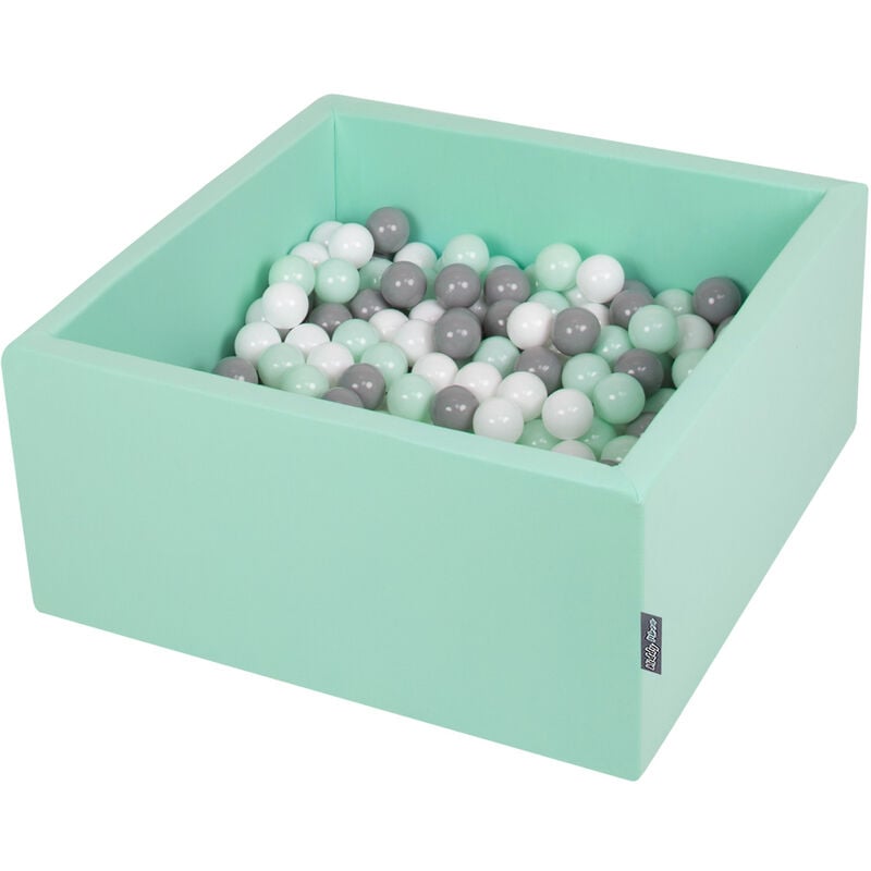 90X40cm/300 Bolas ∅ 7Cm El Cuadrado Piscina De Bolas Para Ninos Hecha En La UE, Menta:Blanco/Gris/Menta - menta:blanco/gris/menta - Kiddymoon
90X40cm/300 Bolas ∅ 7Cm El Cuadrado Piscina De Bolas Para Ninos Hecha En La UE, Menta:Blanco/Gris/Menta - menta:blanco/gris/menta - Kiddymoon