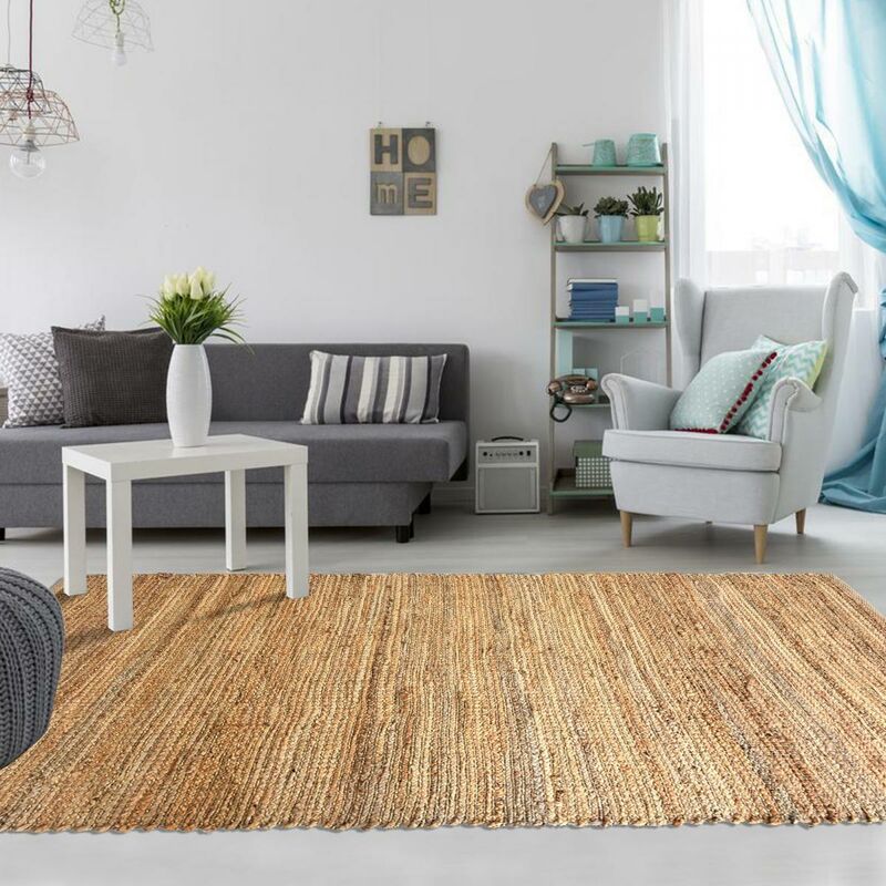 Kilim alfombra 60x110 cm rectangular YUTE NATURAL 180 Beige entrada tejida a mano del yute - Beige
Kilim alfombra 60x110 cm rectangular YUTE NATURAL 180 Beige entrada tejida a mano del yute - Beige