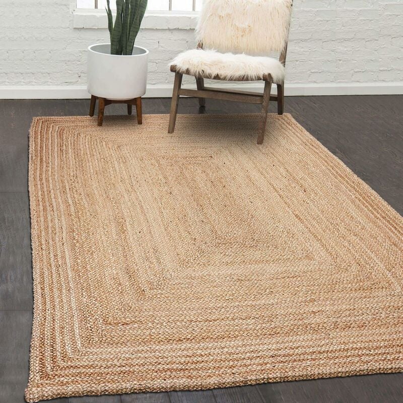 Kilim alfombra 80x150 cm rectangular JT YUTE NATURAL Beige habitación tejida a mano del yute - Beige
Kilim alfombra 80x150 cm rectangular JT YUTE NATURAL Beige habitación tejida a mano del yute - Beige