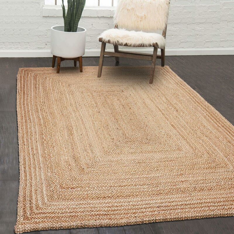 Kilim alfombra 80x150 cm rectangular JT YUTE NATURAL Beige habitación tejida a mano del yute - Beige
Kilim alfombra 80x150 cm rectangular JT YUTE NATURAL Beige habitación tejida a mano del yute - Beige