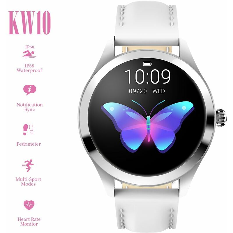 KINGWEAR KW10 Smart Watch Sportwatch Mujeres IP68 Impermeable Monitorizacion del ritmo cardiaco BT Fitness Tracker para Android IOS Fitness Pulsera
KINGWEAR KW10 Smart Watch Sportwatch Mujeres IP68 Impermeable Monitorizacion del ritmo cardiaco BT Fitness Tracker para Android IOS Fitness Pulsera