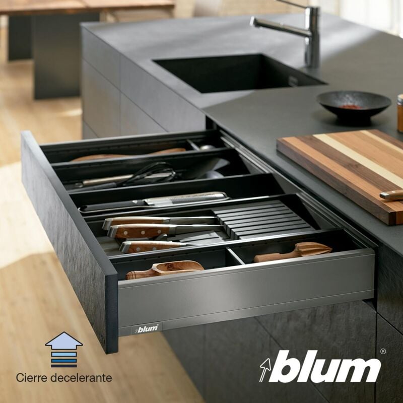 Blum - Kit Cajon Completo Lbx M Pure Extracción Total 350 Mm Gris Orion Tob - Antracita
Blum - Kit Cajon Completo Lbx M Pure Extracción Total 350 Mm Gris Orion Tob - Antracita