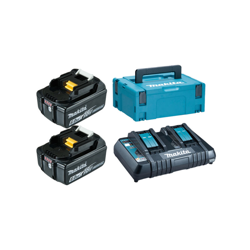 Makita 198077-8 18V Litio-Ion Bateria Juego de fuente de alimentación (2x 6.0Ah) en Mbox
Makita 198077-8 18V Litio-Ion Bateria Juego de fuente de alimentación (2x 6.0Ah) en Mbox