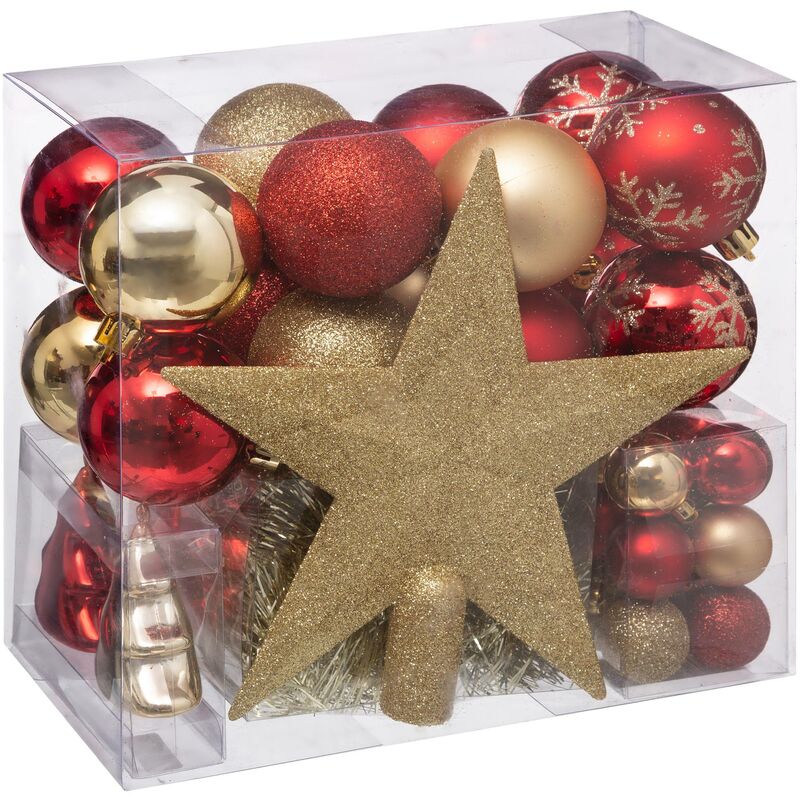 Kit de bolas de navidad 44 piezas