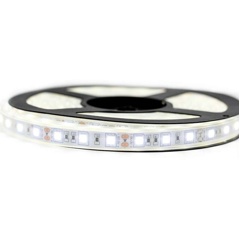 Kit de cinta profesional 5050 - 60 leds/m - 5 o 10 metros a su elección - Blanco frío impermeable (IP67) | Longitud: 5 metros - Transformador: No se
Kit de cinta profesional 5050 - 60 leds/m - 5 o 10 metros a su elección - Blanco frío impermeable (IP67) | Longitud: 5 metros - Transformador: No se