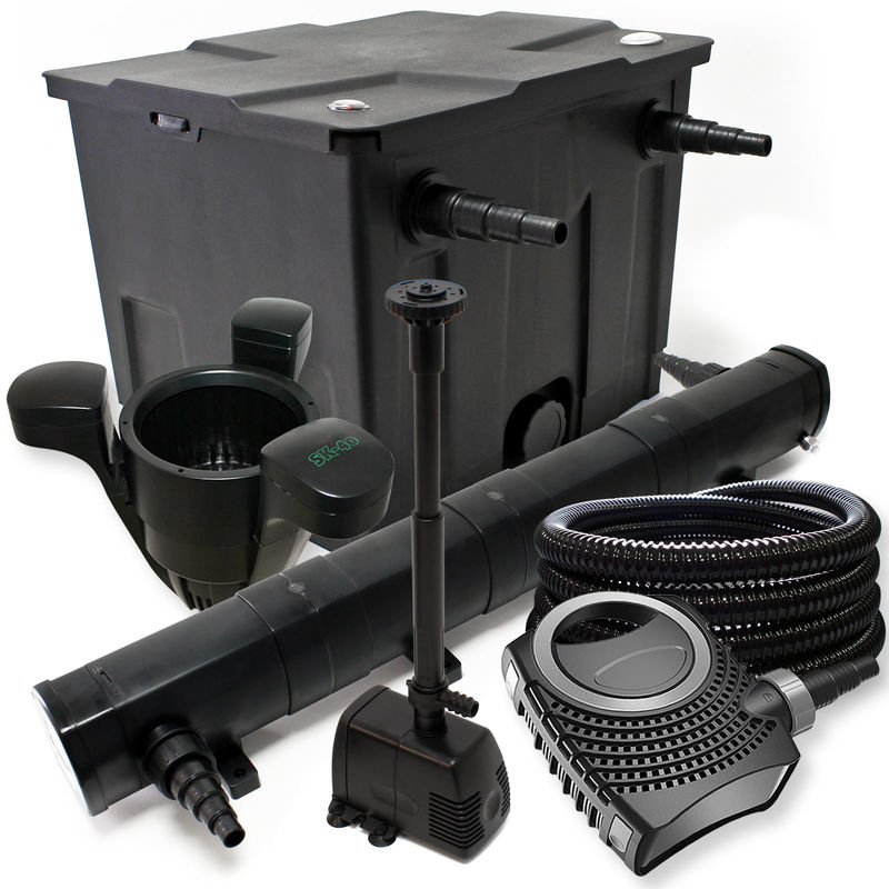 Wiltec - Kit de filtración con Bio Filtro 60000l 36 W UV Clarificador 80 W bomba Pond y skimmer
Wiltec - Kit de filtración con Bio Filtro 60000l 36 W UV Clarificador 80 W bomba Pond y skimmer