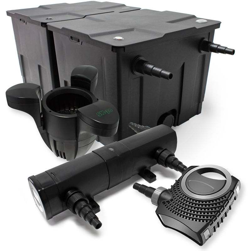 Kit de filtración de estanque Bio Filtro 60000l clarificador UVC 18 W 80 W bomba Éco ecumeur
Kit de filtración de estanque Bio Filtro 60000l clarificador UVC 18 W 80 W bomba Éco ecumeur