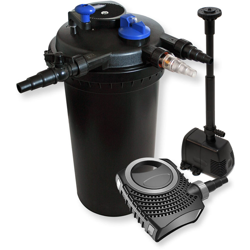 Wiltec - Kit de filtrado de estanque a presión 30000l filtro UVC 18 w 115W Bomba ecológica, diseño de fuente
Wiltec - Kit de filtrado de estanque a presión 30000l filtro UVC 18 w 115W Bomba ecológica, diseño de fuente