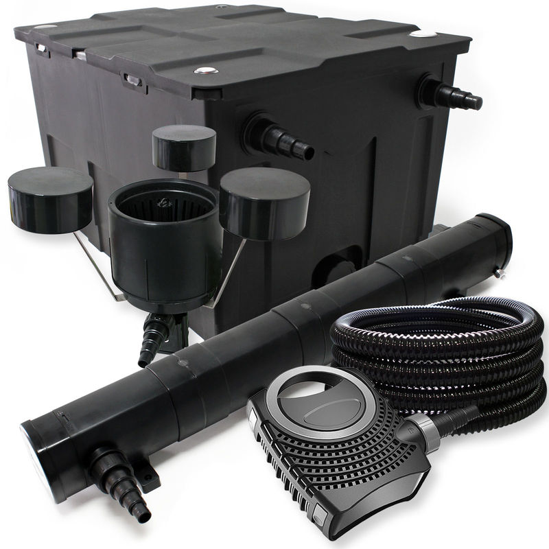 Wiltec - Kit filtro Bio Filtro 60000l 72 W clarificador Bomba de estanque skimmer y manguera jardin
Wiltec - Kit filtro Bio Filtro 60000l 72 W clarificador Bomba de estanque skimmer y manguera jardin
