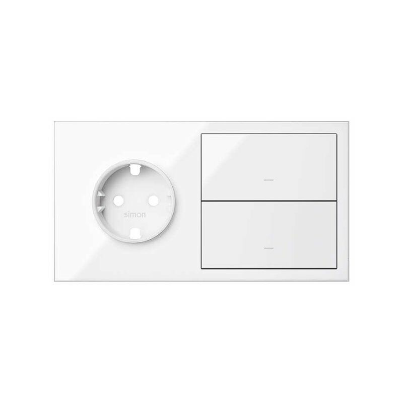 Simon - KIT FT.2 ELS./BASE+2 TECLAS S.100 BL.