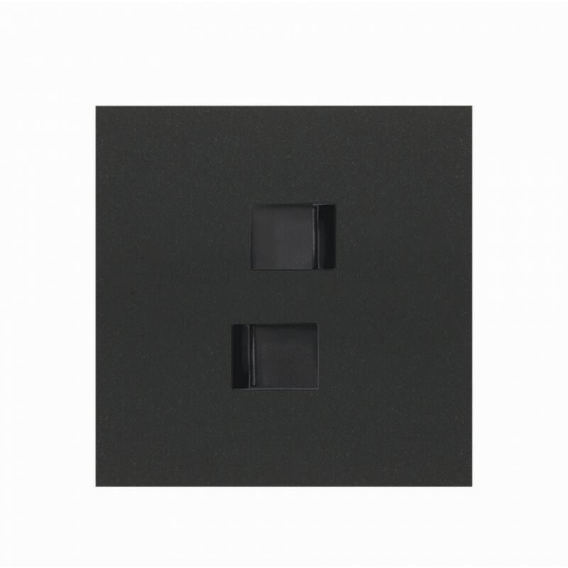 Kit frontal horizontal 1 elemento 100 con 2 conectores RJ45 10020111-238 Negro Mate - Simon
Kit frontal horizontal 1 elemento 100 con 2 conectores RJ45 10020111-238 Negro Mate - Simon