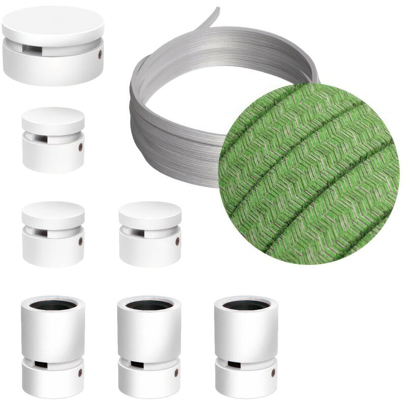 Creative Cables - Kit Linear Filé System - con 5m cable textil guirnalda y 7 accesorios de madera pintados de blanco | CX08 - CX08
Creative Cables - Kit Linear Filé System - con 5m cable textil guirnalda y 7 accesorios de madera pintados de blanco | CX08 - CX08