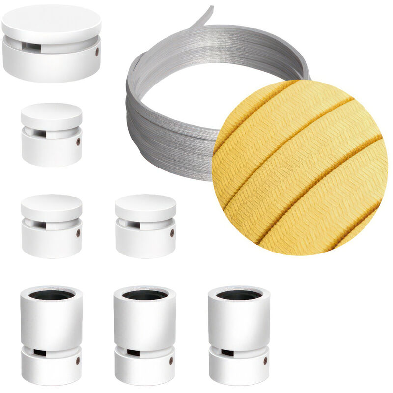 Creative Cables - Kit Linear Filé System - con 5m cable textil guirnalda y 7 accesorios de madera pintados de blanco | CM10 - CM10
Creative Cables - Kit Linear Filé System - con 5m cable textil guirnalda y 7 accesorios de madera pintados de blanco | CM10 - CM10