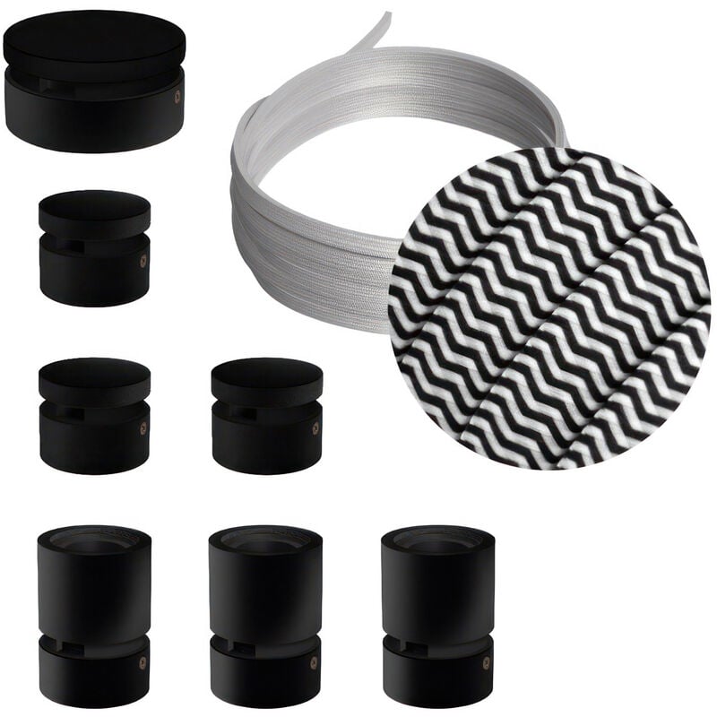 Creative Cables - Kit Linear Filé System - con 5m cable textil guirnalda y 7 accesorios de madera pintados de negro | CZ04 - CZ04
Creative Cables - Kit Linear Filé System - con 5m cable textil guirnalda y 7 accesorios de madera pintados de negro | CZ04 - CZ04