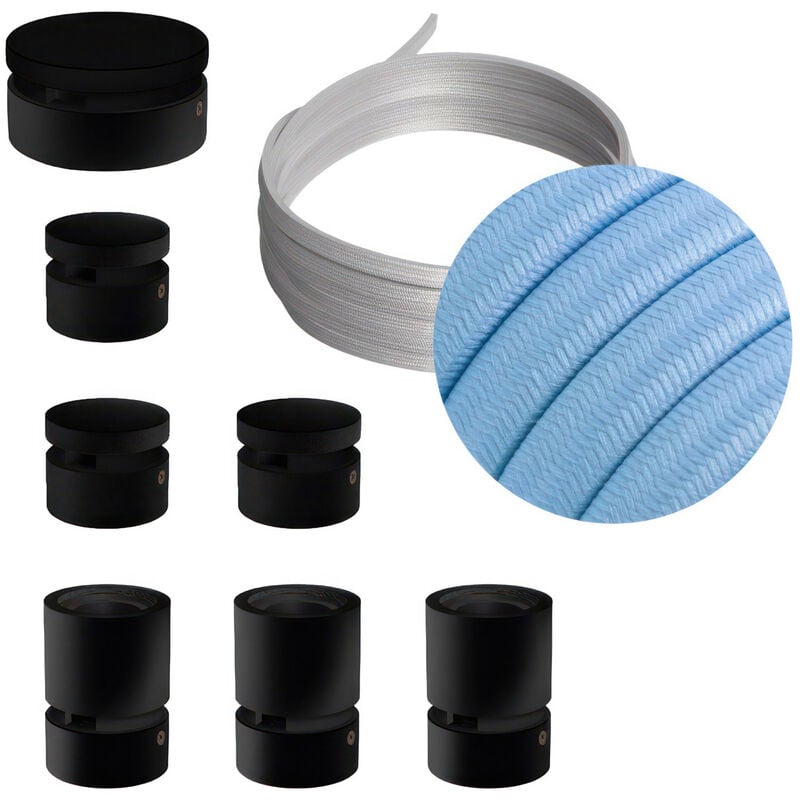 Creative Cables - Kit Linear Filé System - con 5m cable textil guirnalda y 7 accesorios de madera pintados de negro | CM17 - CM17
Creative Cables - Kit Linear Filé System - con 5m cable textil guirnalda y 7 accesorios de madera pintados de negro | CM17 - CM17