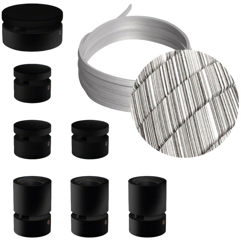 Creative Cables - Kit Linear Filé System - con 5m cable textil guirnalda y 7 accesorios de madera pintados de negro | ECC37 - ECC37
Creative Cables - Kit Linear Filé System - con 5m cable textil guirnalda y 7 accesorios de madera pintados de negro | ECC37 - ECC37